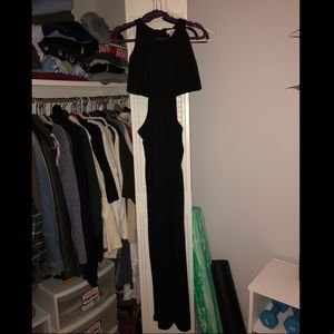 Black full length dress